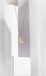 Load image into Gallery viewer, “Verily with Every Hardship Comes Ease” Necklace (Rose Gold)